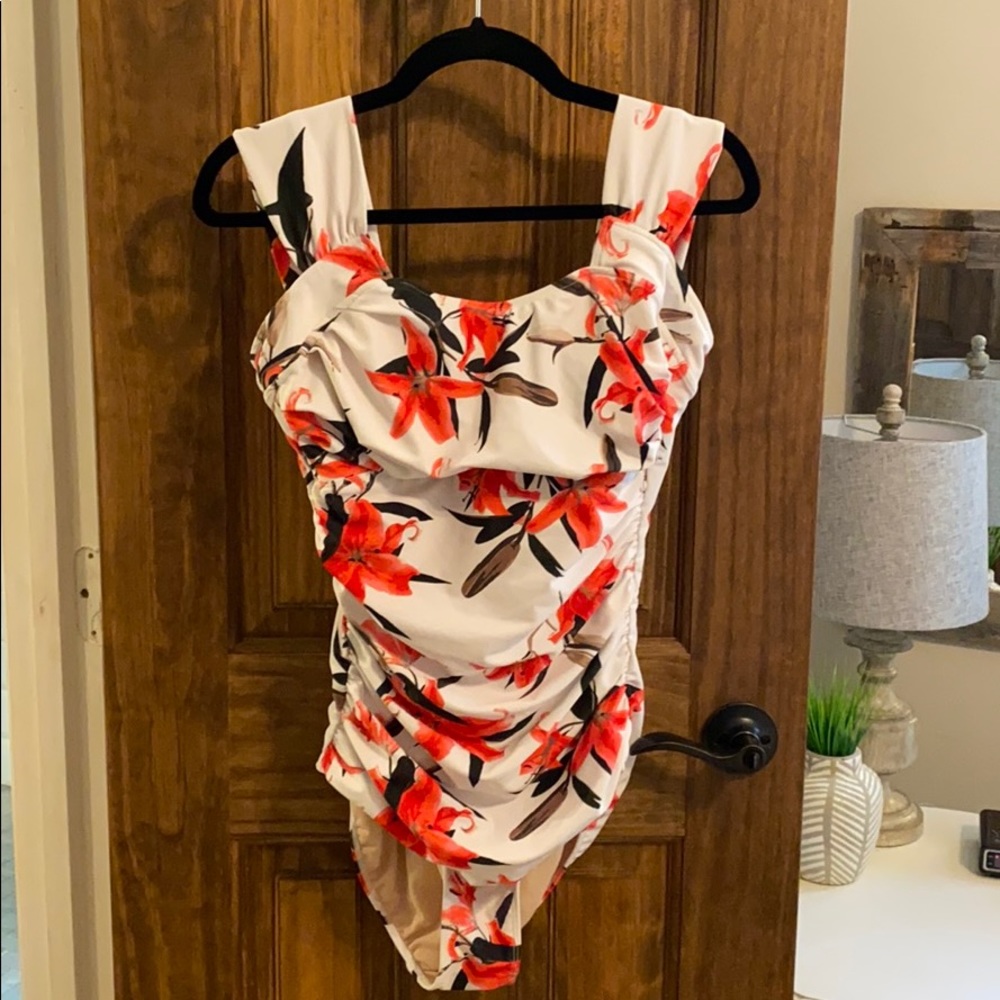 Albion Fit Off Shoulder One Piece Swimsuit